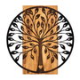 Wallity Zehre Accesorio Decorativo de Pared Negro y Nogal